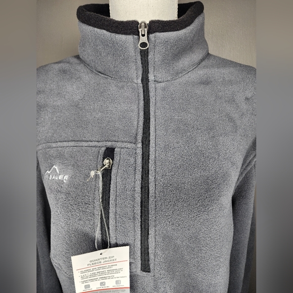 EDDIE BAUER Pullover Quarter Zipper Fleece Jacket. Size: M - Picture 7 of 12